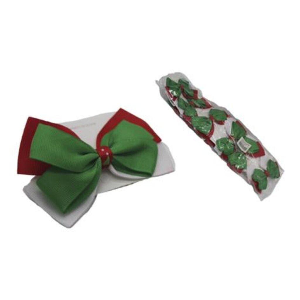 Moños patrios chicos con broche por docena