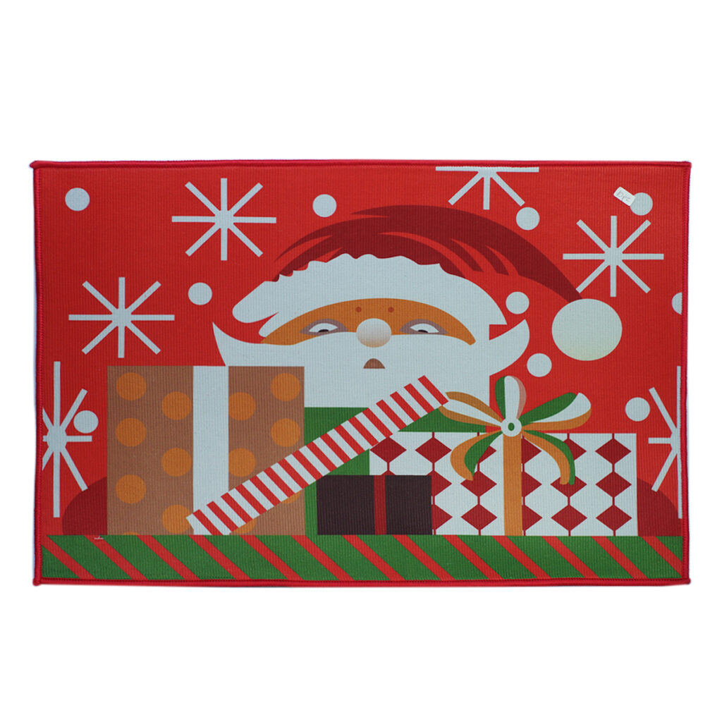 Tapete navideño de tela para entrada 60×40 cm